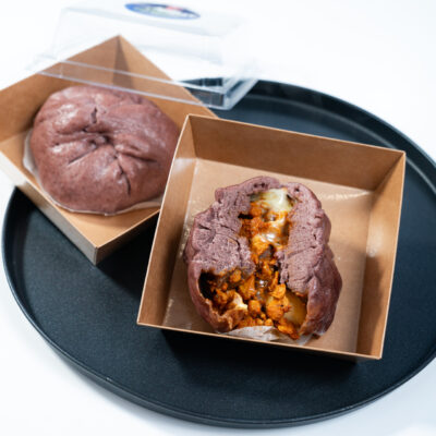 Bánh bao xá xíu phô mai trứng cút