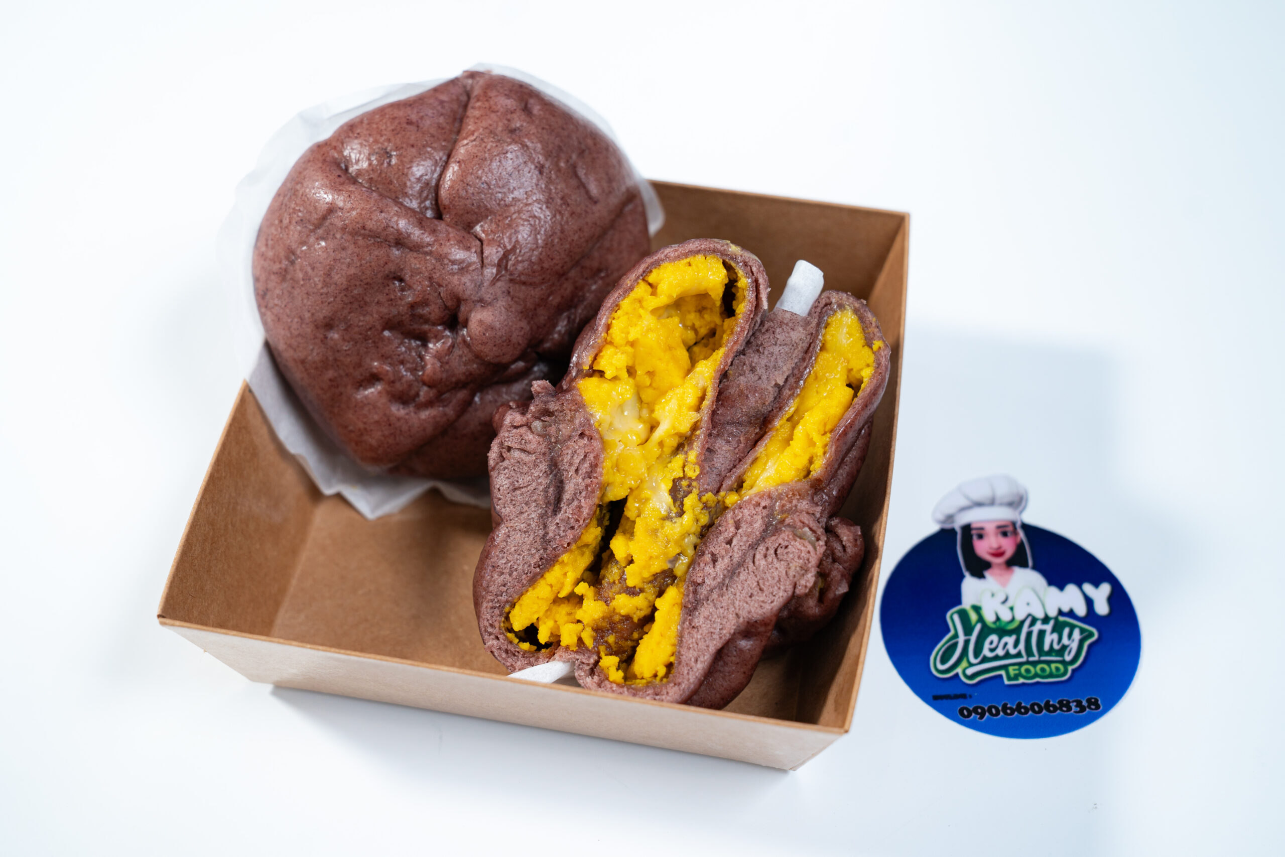 Bánh bao kim sa trứng muối phô mai